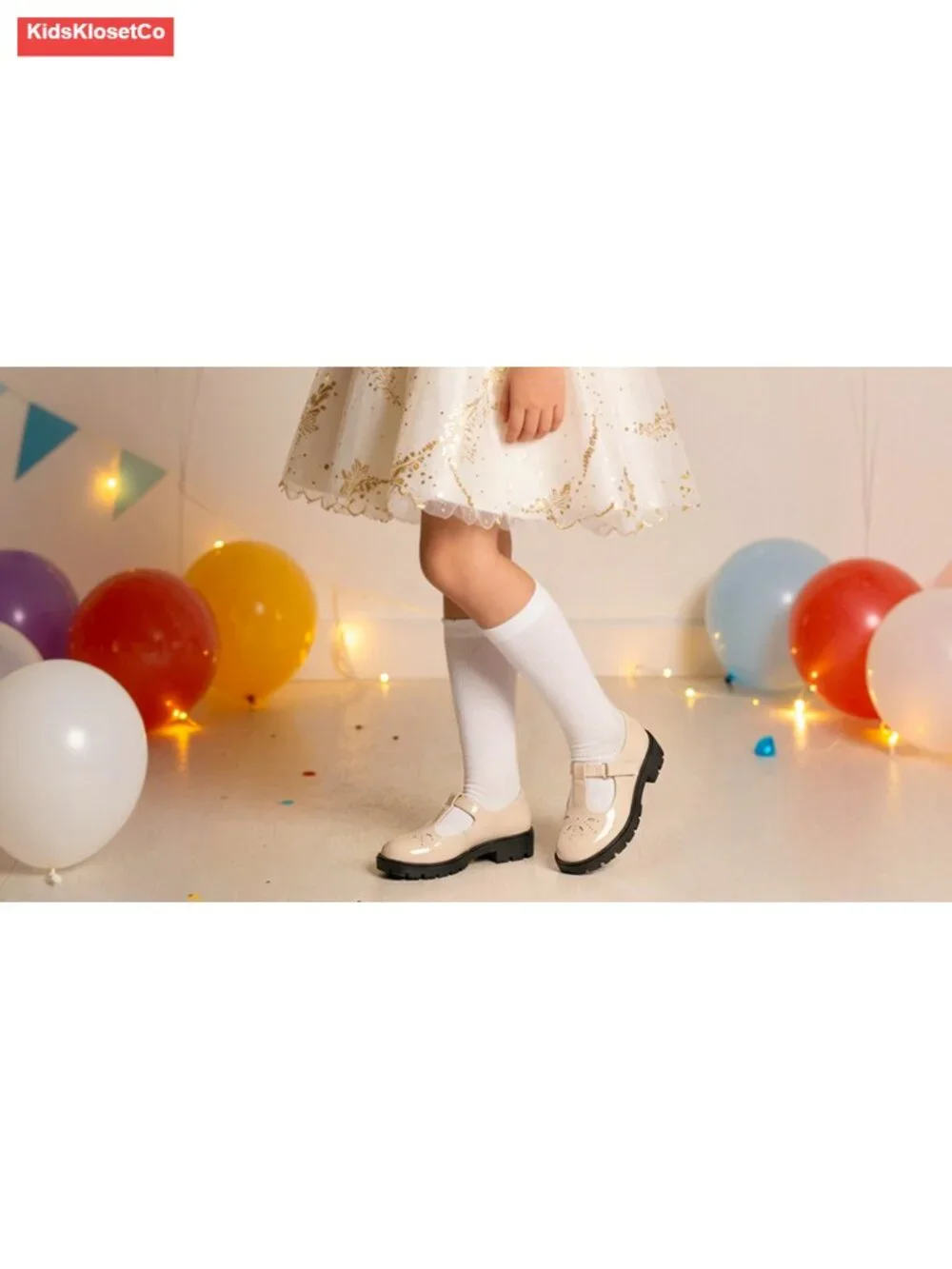 Girls Mary Jane Dress Shoes T-Strap Patent Leather School Party Flats